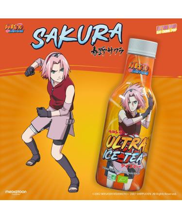 Ultra Ice Tea - Vegan Black Tea Drink with Sakura Character | Refreshing Melon Taste | 500ml - International Shipping - Buy Online on GoSupps.com