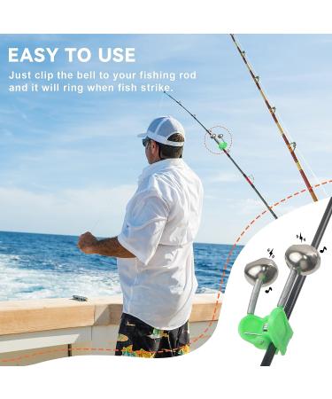 HLOGREE LED Night Fishing Rod Bait Alarm Bell 30pcs/40pcs | Portable Fishing Indicator with Dual Ring Bells | Fishing Accessories with 10 Red, 10 Green, and 10 Blue Lights - Buy Online on GoSupps.com