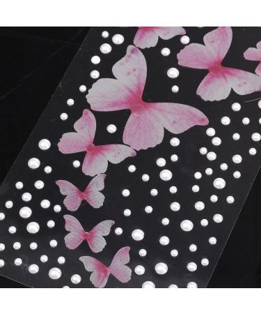 Face Diamonds Stickers Self Adhesive Fabric Butterflies Rhinestones with Tweezers Face Gemstones Stick on for Women Girls Face Nail Hair Gems Festivals Makeup Accessories - Buy Online on GoSupps.com