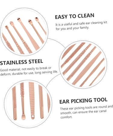 Buy Mobestech 3 Sets Earwax Remover Kit - Stainless Steel Ear Cleaner Tools for Kids & Adults - Portable Pink Ear Wax Removal Tool - Buy Online on GoSupps.com