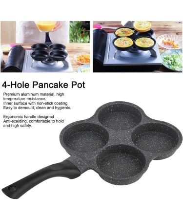 Yalych Egg Pan 4-Hole Egg Burger Pan Non-Stick Frying Pot Breakfast Maker Omelet Pan Kitchen Utensil For Breakfast Swedish Pancake Frying pan - Buy Online on GoSupps.com