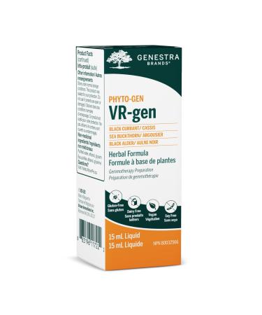Genestra Brands - VR-gen - Black Currant Sea Buckthorn and Black Alder Herbal Supplement - 15 ml Liquid