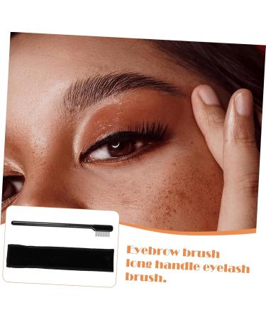 FRCOLOR 1 Set Eyelash Comb Handle Lash Comb Eyelash Wands Brush Brow Makeup Brush Makeup Gadgets Eyelash Separator Eyebrow Comb Brush Lash Tool Eyebrow Brush Woman Steel Needle Double Head 15x1.8cm Black - Buy Online on GoSupps.com