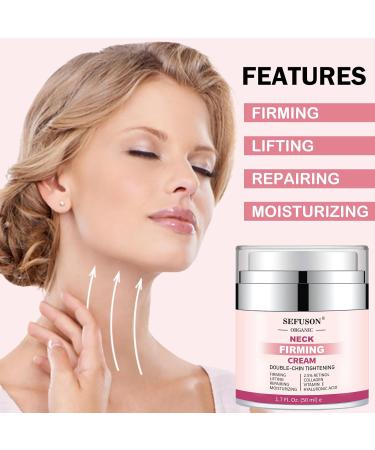 Anti Aging Neck Firming Cream with Retinol, Collagen & Hyaluronic Acid - 50ML - Buy Online on GoSupps.com