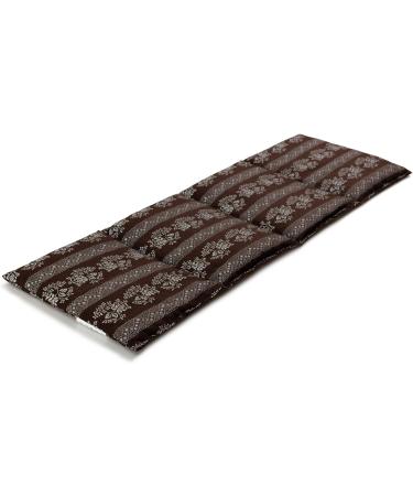 4-Chamber Grape Seed Pillow 20x60cm - Flower-Brown Heat & Cold Therapy - Natural Grain Pillow - Buy Online on GoSupps.com