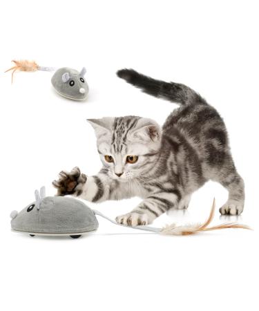 WHDPES Cat toys Electric Spielmaus cat toys mice play mice for cats with a spring tail interactive toy mouse with USB cable for cat outlet and against boredom - Buy Online on GoSupps.com