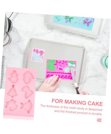 MAGICLULU 5pcs Fruit Cake Mold Clay Molds Silicone Bakeware Biscuit DIY Mould Baking Mold Dessert Mould Non Stick Candy Mold Santa Cake Mold Non Stick Fondant Mold Sample Silica Gel Popsicle 32X18CMx5pcs - Buy Online on GoSupps.com