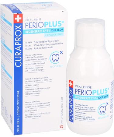 CURAPROX perio Plus+ Regenerate Mouthwash CHX 0.09% - 200ml | Best for Oral Health | International Shipping Available - Buy Online on GoSupps.com
