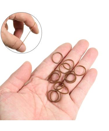 1000 Dark Brown Mini Rubber Bands for Kids' Hair Braids - Soft Elastic Hair Accessories - Buy Online on GoSupps.com
