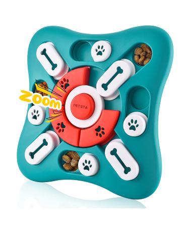 Dog Puzzle Toys, Squeaky Treat Dispensing Dog Enrichment Toys for IQ Training and Brain Stimulation, Interactive Mentally Stimulating Toys as Gifts for Puppies, Cats, Small, Medium, Large Dogs UFO