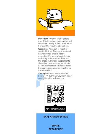 apipharma Children's Vitamin D3 Supplement Spray - Easy to Use D3 Spray for Kids - Natural Multivitamin Spray with Immune Support Pharmacist Developed (130 Sprays) - Buy Online on GoSupps.com