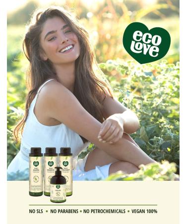 ecoLove Natural Conditioner for All Hair Types | Vegan, Paraben & SLS-Free | 17.6 oz with Organic Cucumber Extract - Buy Online on GoSupps.com