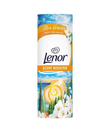 Lenor In-Wash Scent Booster Orange Blossom & Coastal Cypress 176g Crisp notes of Coastal Cypress and Orange Blossom transport you to the Mediterranean coast Mrs Hinch's Vacay Vibes Collection