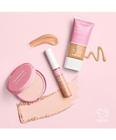 COVERGIRL - Clean Fresh Healthy Look Pressed Powder Formulated without Parabens Sulfates Mineral Oil & Talc Infused with Coconut Milk & Aloe Extracts 100% Vegan & Cruelty-Free Translucent - 100 - Buy Online on GoSupps.com