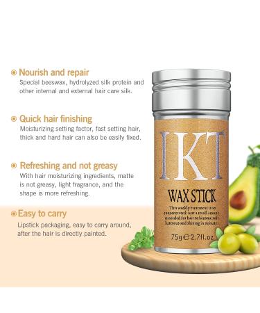 Scented Hair Wax Stick for Wigs - Strong Hold Non-Greasy Pomade for Styling - Buy Online on GoSupps.com