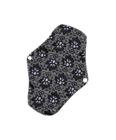 Menstrual Pads 1pc Napkin Women Menstrual Pad Maternity Pad Heavy Bamboo Charcoal Pad Towel Washable Pad Postpartum Panties Pregnant Woman Black Toile Washable Menstrual Pads