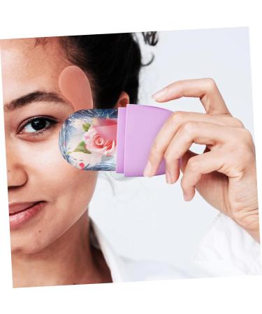 Balacoo Silicone Face Ice Roller - Cooling Facial Massage Globes for Eyes - Purple Silica Gel - 11.5x7cm - Buy Online on GoSupps.com