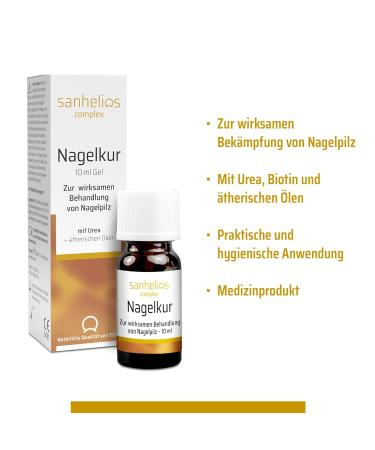 Sanhelios Nagelkur 10 ml - Effective Nail Fungus Treatment | Easy Application with Essential Oils | 1 Pack - Buy Online on GoSupps.com
