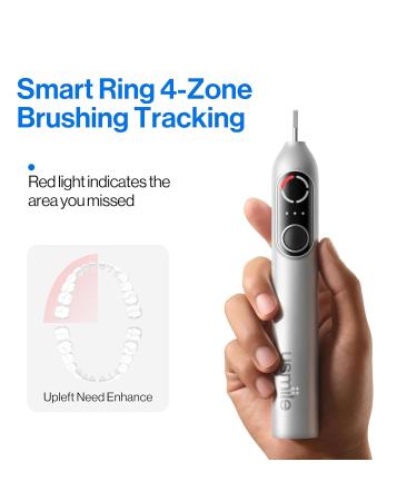 usmile P20 PRO Electric Toothbrush - Oscillating & Vibrating Rechargeable 90-Day Battery Life Perfect for Travel - Best Electric Toothbrush for Adults - Buy Online on GoSupps.com