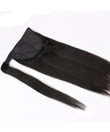 Human Hair Ponytail Hair Piece Wrap Around Ponytail Brazilian Human Hair Straight Pony Tail Hair Extensions for Black Women Clip in Remy Hair Ponytail Hairpiece Natural Color Ponytail Hairpiece for 24inches 100g - Buy Online on GoSupps.com