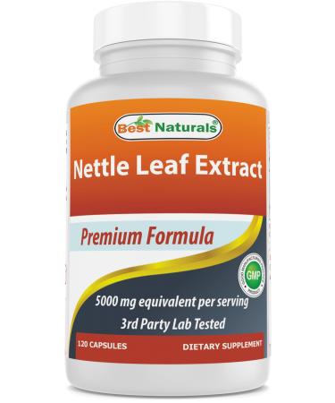 Best Naturals Nettle Leaf Extract 5000 mg Equivalent Per Serving- 120 Capsules