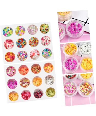 minkissy 72 Boxes Fruit Slice DIY Manicure Lip Gloss Base Nail Ceramics Manicure Charms Bracelet Beads Copydex Glue Candy Beads Candy Necklace Kit De Manicura Pva Glue Polymer Clay Set - Buy Online on GoSupps.com