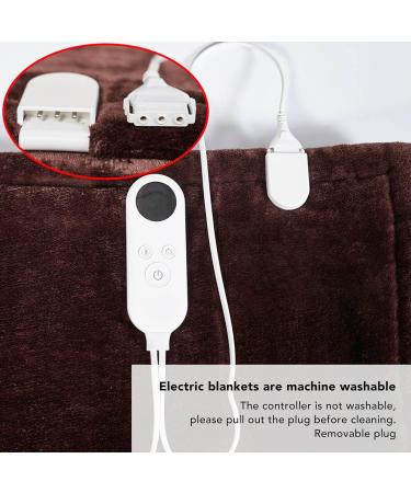 Haofy Heating Blanket - Soft Flannel Fast Heating & Automatic Shutdown Washable EU 230V - Perfect Winter Comfort - Buy Online on GoSupps.com