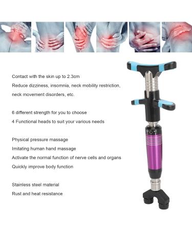 6-Stage Manual Massage Device for Spine Adjustment - Stainless Steel Chiropractic Tool for Dizziness & Insomnia Relief - Buy Online on GoSupps.com