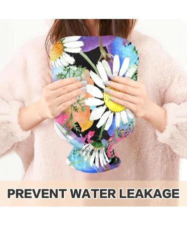 NAANLE 2L Hot Water Bottle with Chrysanthemum Cover | Pain Relief & Heat Therapy for Menstrual Cramps | Large Warm-Up Bag for Hand & Foot Care - Buy Online on GoSupps.com