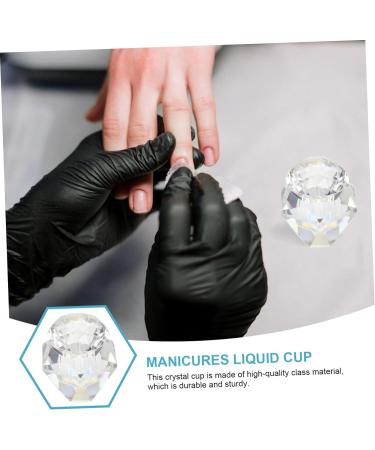minkissy 3 Pcs Nail Art Crystal Cup Dappen Dish with Lid Nail Dappen Dish Acrylic Cup for Nails Dappen Dish Bowl Acrylic Powder Dish Crystal Dappen Dish Crystal Nail Cup White Cover Glass 5.5x5.5cmx3pcs Whitex3pcs - Buy Online on GoSupps.com