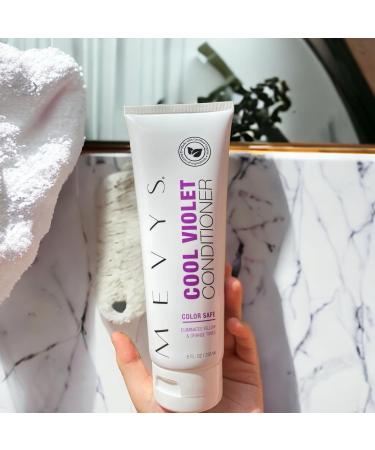 Cool Violet Conditioner 8 Oz | Color Safe Hair Treatment for Blonde Platinum & Silver Hair | Sulfate Free & Moisturizing for Dry Damaged Hair - Buy Online on GoSupps.com
