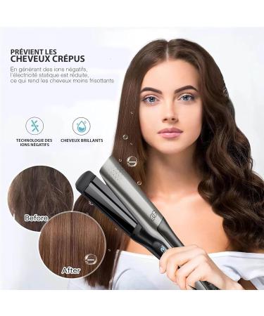 Platinum Golden Goods Steampod Pro Powerful Steam Straightener Curling Iron 10 Temperature Settings up to 230 C All Hair Ty - Buy Online on GoSupps.com