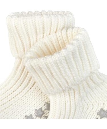 FALKE Unisex Baby Catspads Cotton Slipper Socks 6-12 Months White - Thick & Warm With Silicone Nubs for Improved Grip - Buy Online on GoSupps.com
