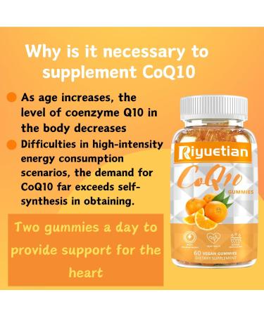COQ10 Gummies - CoQ10 500mg + Omega-3 EPA/DHA + Magnesium Glycinate + Zinc Citrate to Support Heart Health Energy Production Immune System & Mineral Absorption 30 Servings 60 Count (Pack of 1) - Buy Online on GoSupps.com
