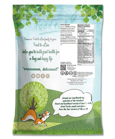 Pinto Beans 10 Pounds - Non-GMO | Dried & Sproutable | Vegan & Kosher | Protein & Folate-Rich | Ideal for Soups, Chili & Stews - Buy Online on GoSupps.com