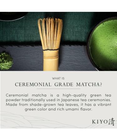 Kiyo Matcha Classic Grade Ceremonial Uji Matcha - Pure Japanese First Harvest Ceremonial Grade Matcha Green Tea Powder from Uji Japan (100g/3.5oz) - Buy Online on GoSupps.com