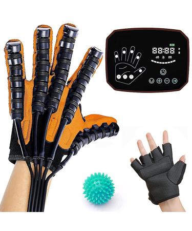 Hand Rehabilitation Robot Gloves 5 trachea independent control 4-pump power 3-modes Stroke Hemiplegia Hand Splint Finger Orthosis Can Be Trained Independently(Size:XL size Color:left hand) XL size left hand