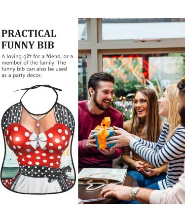 Ciieeo Women's Funny Adult Bibs - Washable Clothing Protectors for Elderly - Gag Gifts for Eating and Feeding - Ladies Gifts - Buy Online on GoSupps.com