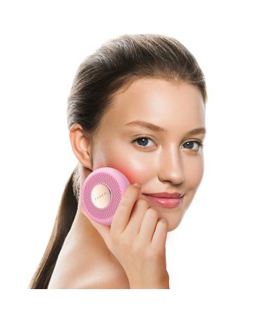 Foreo UFO Mini LED face mask red light therapy facial care Korean cosmetics thermotherapy and facial massage device moisture cream increased skin care recording Pearl Pink