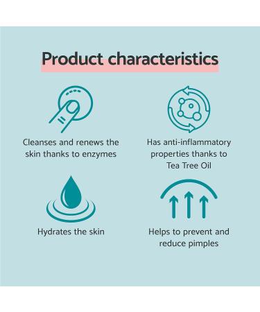 Remescar Pimple Cleanser 75ml - Deeply Purifies The Skin - Helps to Prevent and Reduce Pimples and Spots - Enzymatic Exfoliating Pimple Face Wash with Tea Tree Oil - Buy Online on GoSupps.com