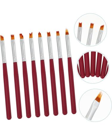POPETPOP Nail Art Painting Brush Nail Paint Brush Kit 13x1cm Red - Buy Online on GoSupps.com
