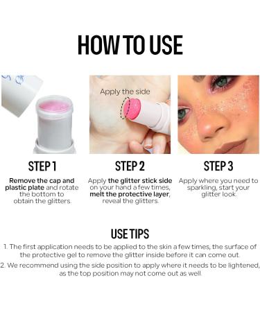 KYDA Body Glitter Stick Chunky Glitter Gel for Face Body Hair Sparkling Holographic Mermaid Sequins Paint Waterproof Multiuse Makeup Glitter Gel Golden - Buy Online on GoSupps.com