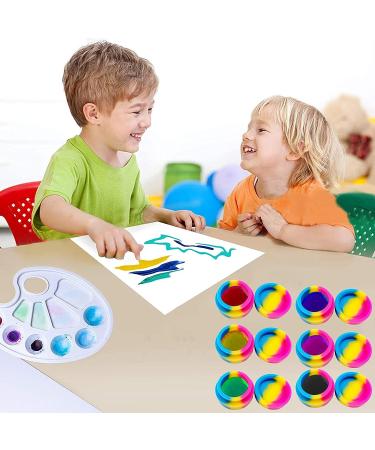 Wax Silicone Container  100Pcs 3ML Smilerain Silicone Slicks for Wax Non-Stick Multi Use Wax Oil Bottles Concentrate Storage Jars Assorted Colors Silicone Containers with Golden Spoon Carving Tool - Buy Online on GoSupps.com
