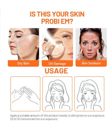 Face Sunscreen SPF 50+ Face Moisturiser Sunscreen - Nicotinamide & Vitamin C to UV Protection Anti- Photoaging - Fresh Waterproof Moisturizing Sun Cream with Aloe Vera - Light Breathable Non-Greasy - Buy Online on GoSupps.com