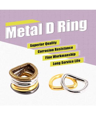 Swpeet 120Pcs 1/2 Inch - 13mm 4Colors Multi-Purpose Metal D Ring Semi-Circular D Ring for Hardware Bags Ring Hand DIY Accessories (Mixed Color  1/2 inch) Mixed Color 1/2 inch - Buy Online on GoSupps.com