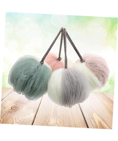 FRCOLOR 4 Pcs Large Mesh Pouf Bath Ball - Ultra-Soft Shower Sponge for Spa-Like Experience - Ideal for International Shipping - Buy Online on GoSupps.com