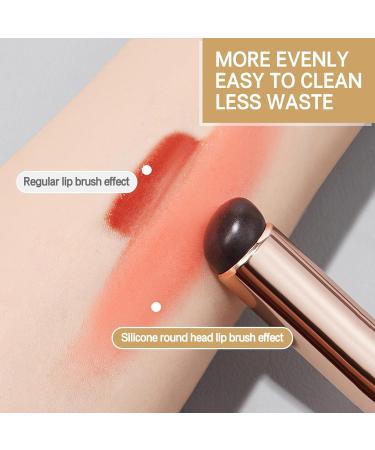 Simfree Lip Brush - Silicone Lip Makeup Applicator for Gloss Balm & Mask | Reusable Concealer Brush for Under Eye - Buy Online on GoSupps.com