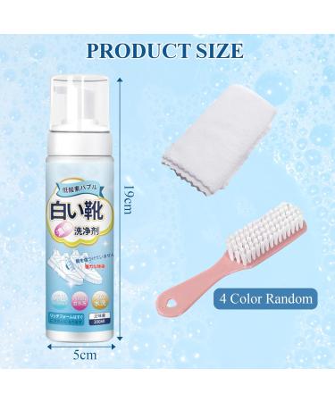 LINXINS Shoe Cleaner 200ml White Trainer Cleaner Sneaker Cleaner Shoe Cleaning Foam With Brush Towel Shoe Cleaning Kit For Removing Stains And Dirt Shoe Whitener For Trainers Casual Shoe And Leather - Buy Online on GoSupps.com