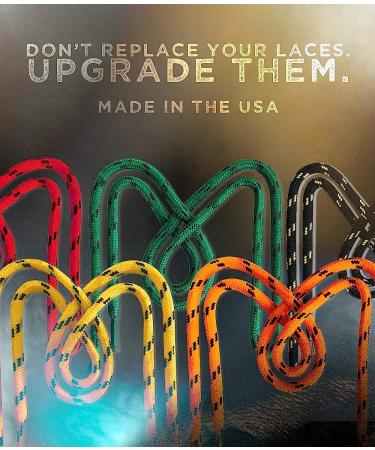 Honey Badger Heavy Duty Kevlar Work Boot Laces - 45 Round Shoelaces (Red/Black) - USA Made (1 Pair) - Buy Online on GoSupps.com