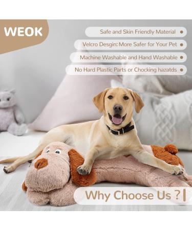Weok Heartbeat Replacement Soother for Dogs - Calming Separation Anxiety Relief Toy with Heartbeat Simulator - Buy Online on GoSupps.com